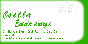 csilla endrenyi business card